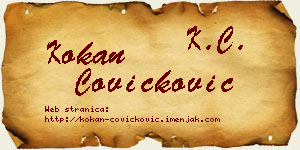 Kokan Čovičković vizit kartica